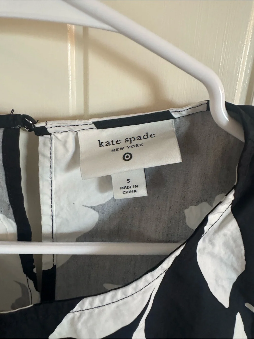 Kate Spade Black and white cropped skirt set